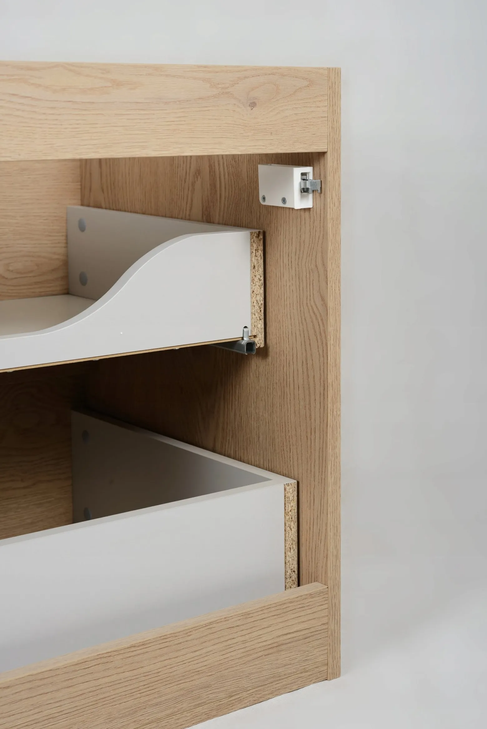 Szafka Pod Umywalkę 60 cm Dąb Jasny Wisząca 2S SIMPLE