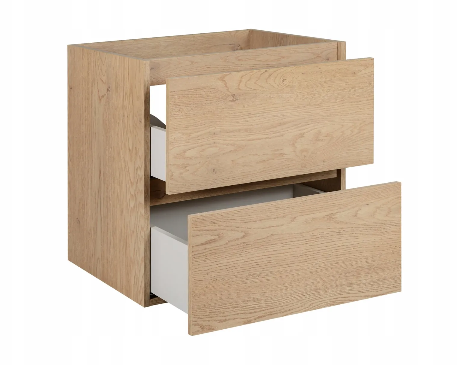 Szafka Pod Umywalkę 60 cm Dąb Jasny Wisząca 2S SIMPLE