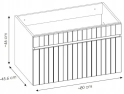 Szafka pod umywalkę 80 cm ICONIC