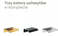 Szafka Pod Umywalkę 60 cm KASZMIR Wisząca 2 Szuflady BELLA