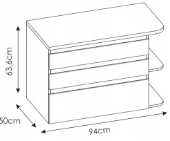 Szafka pod umywalkę 94 cm PLATINUM