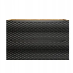 Szafka pod Umywalkę 90 cm Wisząca FRONT 3D! OCEAN BLACK
