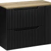 Szafka pod Umywalkę 80 cm z blatem RYFLE NOVA BLACK