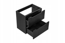 Szafka pod Umywalkę 80 cm z blatem RYFLE NOVA BLACK