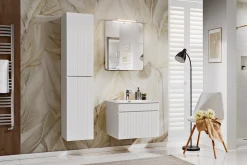 Szafka pod Umywalkę Iconic White 120cm z Blatem