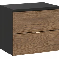 Szafka pod umywalkę z blatem 60cm TALIA CASELLA 82-60 DĄB / FREZOWANY FRONT