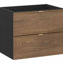 Szafka pod umywalkę z blatem 60cm TALIA CASELLA 82-60 DĄB / FREZOWANY FRONT