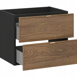 Szafka pod umywalkę z blatem 60cm TALIA CASELLA 82-60 DĄB / FREZOWANY FRONT