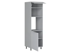 Szafka pod zabudowę piekarnika Verdi 60 cm wysoka lewa jasny szary mat