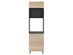 Szafka pod zabudowę piekarnika Sole L6 60 cm prawa dąb halifax natura