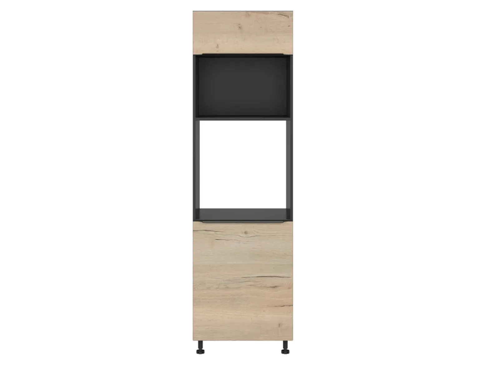 Szafka pod zabudowę piekarnika Sole L6 60 cm prawa dąb halifax natura