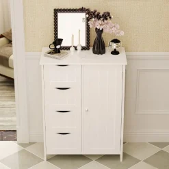 Szafka regał komoda łazienka przedpokój loft 3 szuflady biała wysoka 80 cm