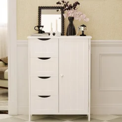 Szafka regał komoda łazienka przedpokój loft 3 szuflady biała wysoka 80 cm