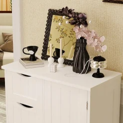 Szafka regał komoda łazienka przedpokój loft 3 szuflady biała wysoka 80 cm