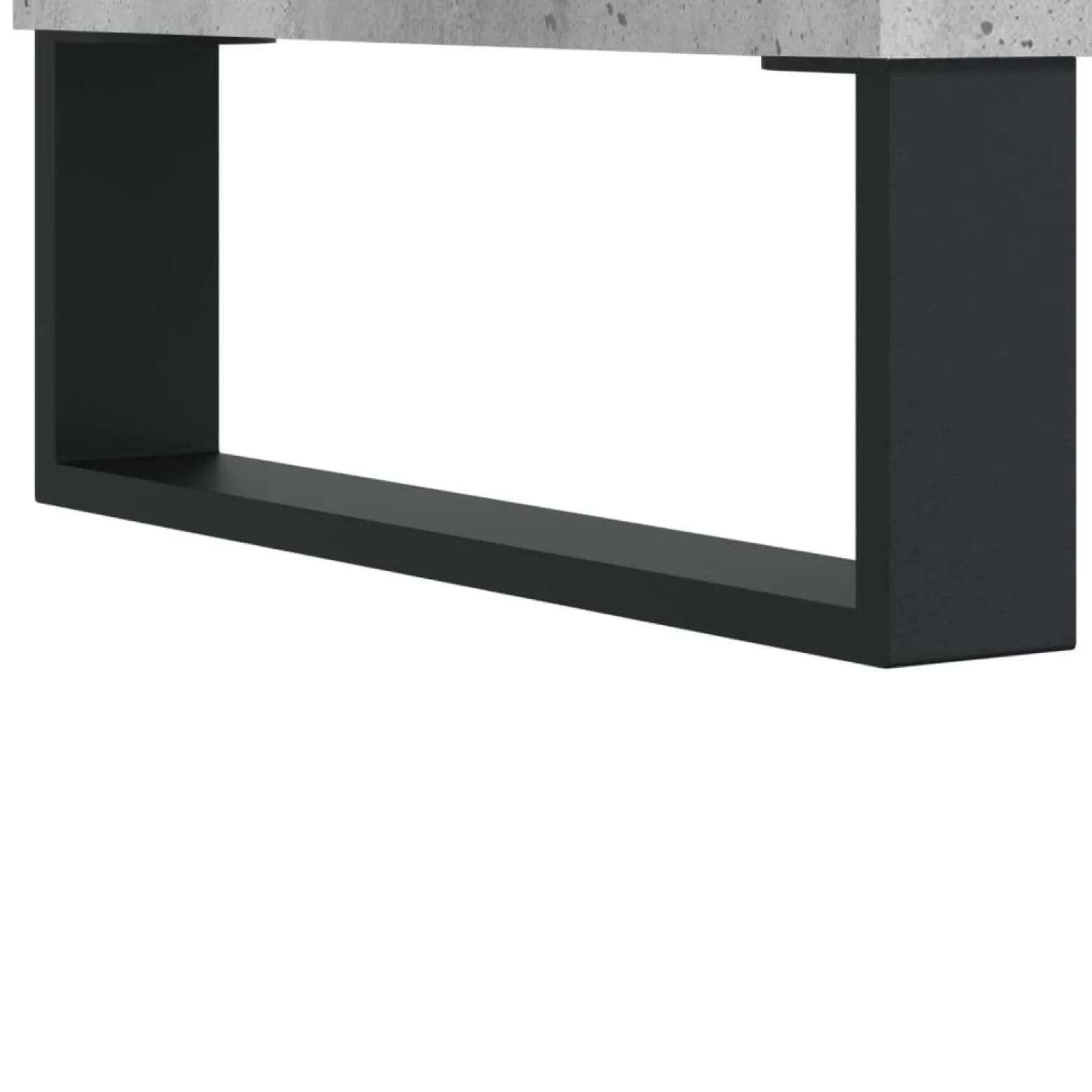 Szafka Regał Komoda Szara Beton z Drzwiami 34.5x34x180 cm do Salonu Pokoju