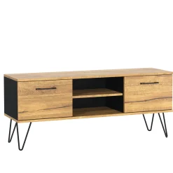 Szafka RTV 120cm Loft Harpin ONE FURNITURE - Laminat Dębowy