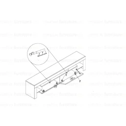 Szafka RTV 200cm ONE FURNITURE - Biały Laminat & Połysk