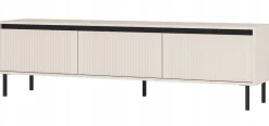 SZAFKA RTV 179 cm Pod TELEWIZOR 3S Nóżki METAL BEŻOWA OSAKA