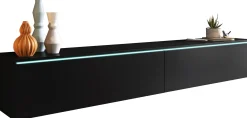 Szafka RTV DONNA 180 w kolorze czarny grafit