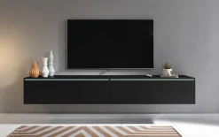 Szafka RTV DONNA 180 w kolorze czarny grafit
