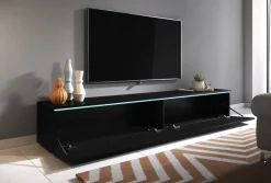 Szafka RTV DONNA 180 w kolorze czarny grafit