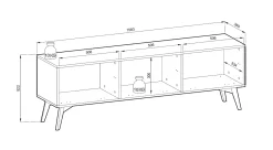 Szafka RTV FOREST 158