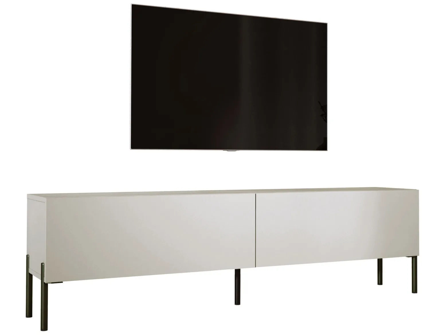 Szafka RTV : Kaszmir, nogi czarne, 170 x 34 x 32 cm