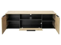 Szafka RTV Kera 160 cm z 2 drzwiami dąb artisan