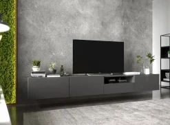 Szafka RTV komoda RTV Loft szuflada grafit MAT 120 cm