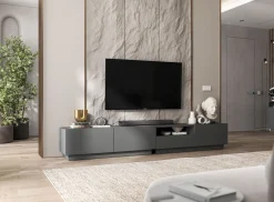 Szafka RTV komoda RTV Loft szuflada grafit MAT 120 cm