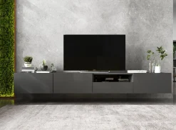 Szafka RTV komoda RTV Loft szuflada grafit MAT 120 cm