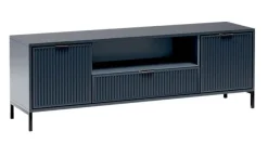 Szafka RTV LINK LS-4 165 cm indigo GRANAT RYFLOWANE FRONTY