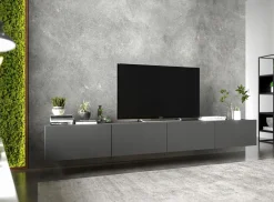 Szafka RTV Loft wisząca grafit komoda RTV Loft 240
