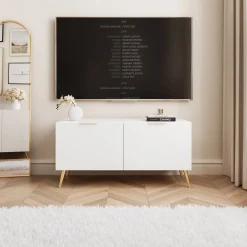 Szafka RTV na nóżkach ANGEL 100 cm z oświetleniem