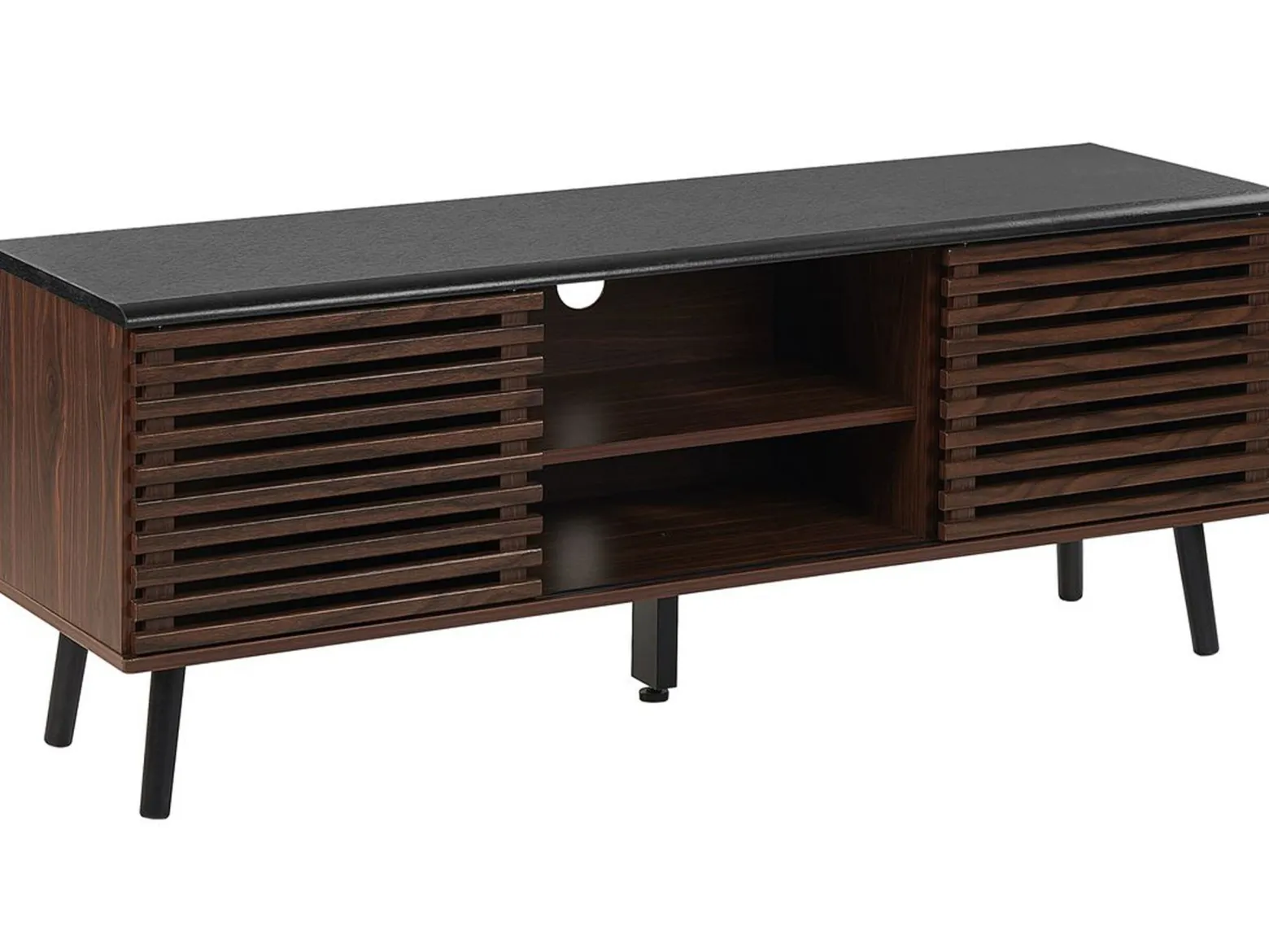 Szafka RTV pod TV 140 cm ciemne drewno
