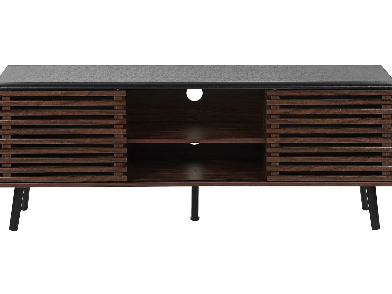 Szafka RTV pod TV 140 cm ciemne drewno