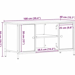 Szafka RTV Stolik Półka Szafka Pod Telewizor Do Salonu 100 x 40 x 50 cm