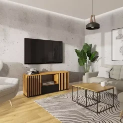 Szafka RTV z lamelami 140 cm NELGARI