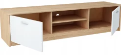 Szafka stolik RTV 2DC 160cm BIAŁY-SONOMA komoda