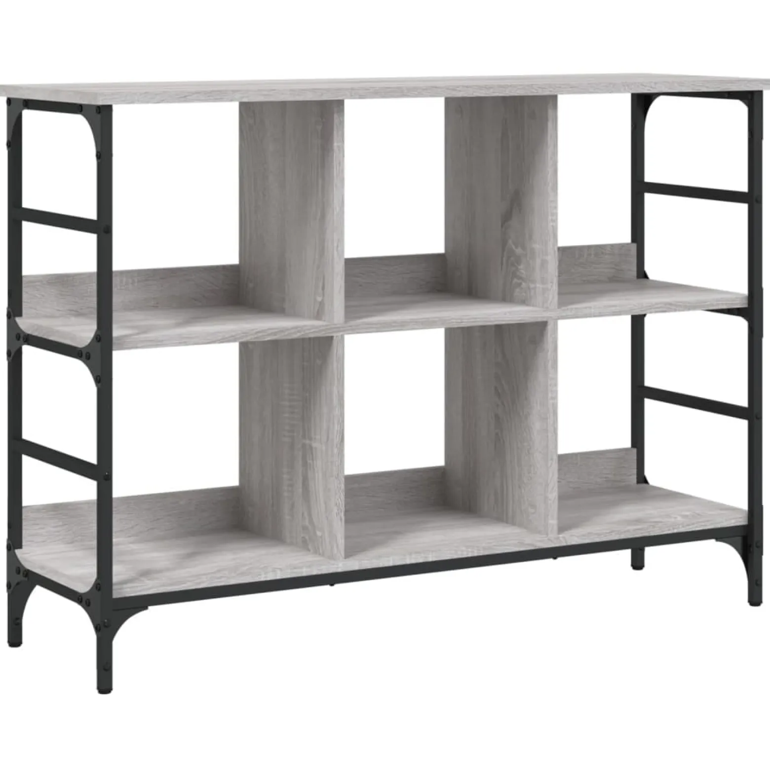 Szafka Szara Dąb Sonoma 102x32x73.5 cm do Salonu Pokoju Sypialni