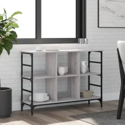 Szafka Szara Dąb Sonoma 102x32x73.5 cm do Salonu Pokoju Sypialni