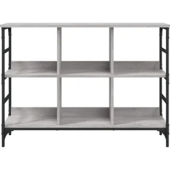 Szafka Szara Dąb Sonoma 102x32x73.5 cm do Salonu Pokoju Sypialni