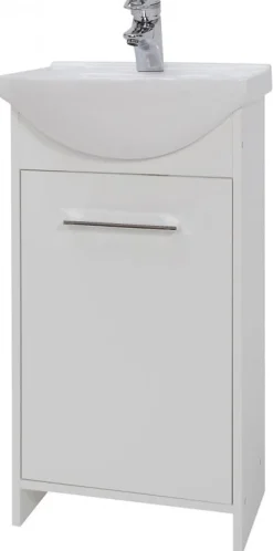 Szafka + um + syfon 45cm biała