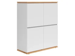 Szafka Yamael 100 cm z 4 drzwiami biała