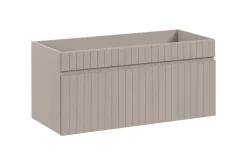 Szafka z Umywalką Iconic Cashmere 100cm z Blatem i Umywalką Nablatową Wiki