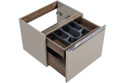 Szafka z Umywalką Santa Fe Taupe 60cm z Umywalką Nablatową Smile