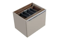 Szafka z Umywalką Santa Fe Taupe 60cm z Umywalką Nablatową Smile