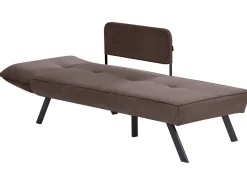 Szezlong lewy wodoodporny brązowy