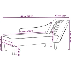 Szezlong Szary Tapicerowany Leżanka Sofa Fotel Łóżko Aksamit