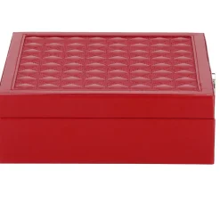 Szkatułka na biżuterię ekoskóra 25x25x8,5 cm organizer
